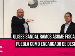 Ulises Sandal Ramos Koprivitza quedará a cargo de la Fiscalía Puebla mientras se define a nuevo titular