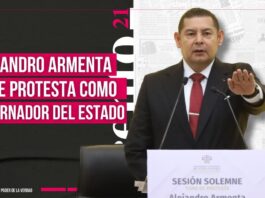 “Vamos a seguir construyendo la historia de Puebla”, Alejandro Armenta rinde protesta como gobernador del estado