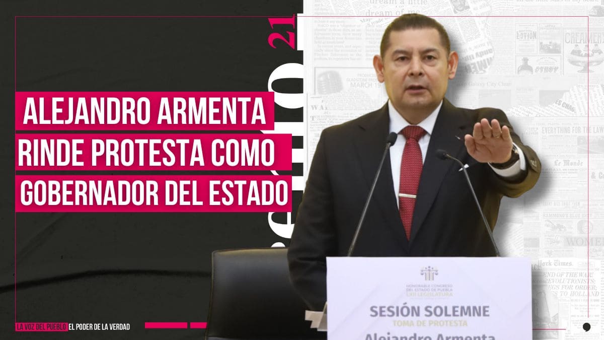 “Vamos a seguir construyendo la historia de Puebla”, Alejandro Armenta rinde protesta como gobernador del estado