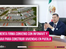 Armenta firma convenio con Infonavit y Conavi para construir viviendas en Puebla