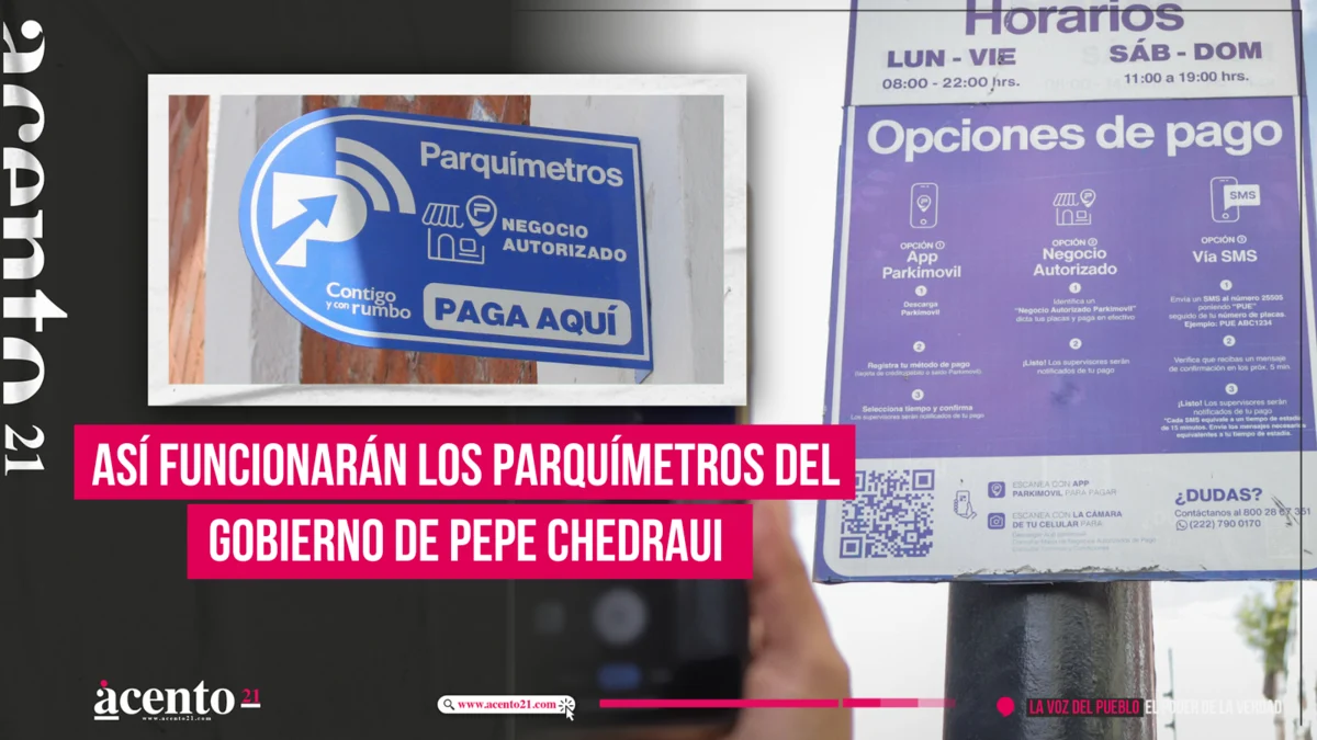 Así funcionarán los parquímetros del gobierno de Pepe Chedraui