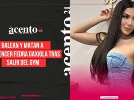 Balean y matan a influencer Fedra Gaxiola tras salir del gym