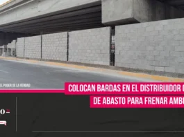 Colocan bardas en el Distribuidor Central de Abasto para frenar ambulantes