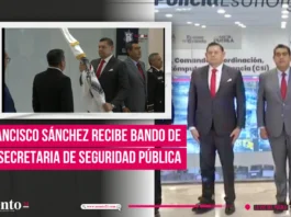 Francisco Sánchez recibe bando de la Secretaria de Seguridad Pública de Puebla