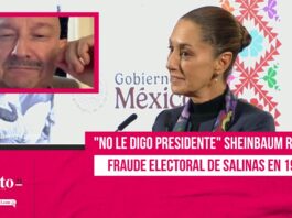 "No le digo presidente" Sheinbaum revive fraude electoral de Salinas en 1988