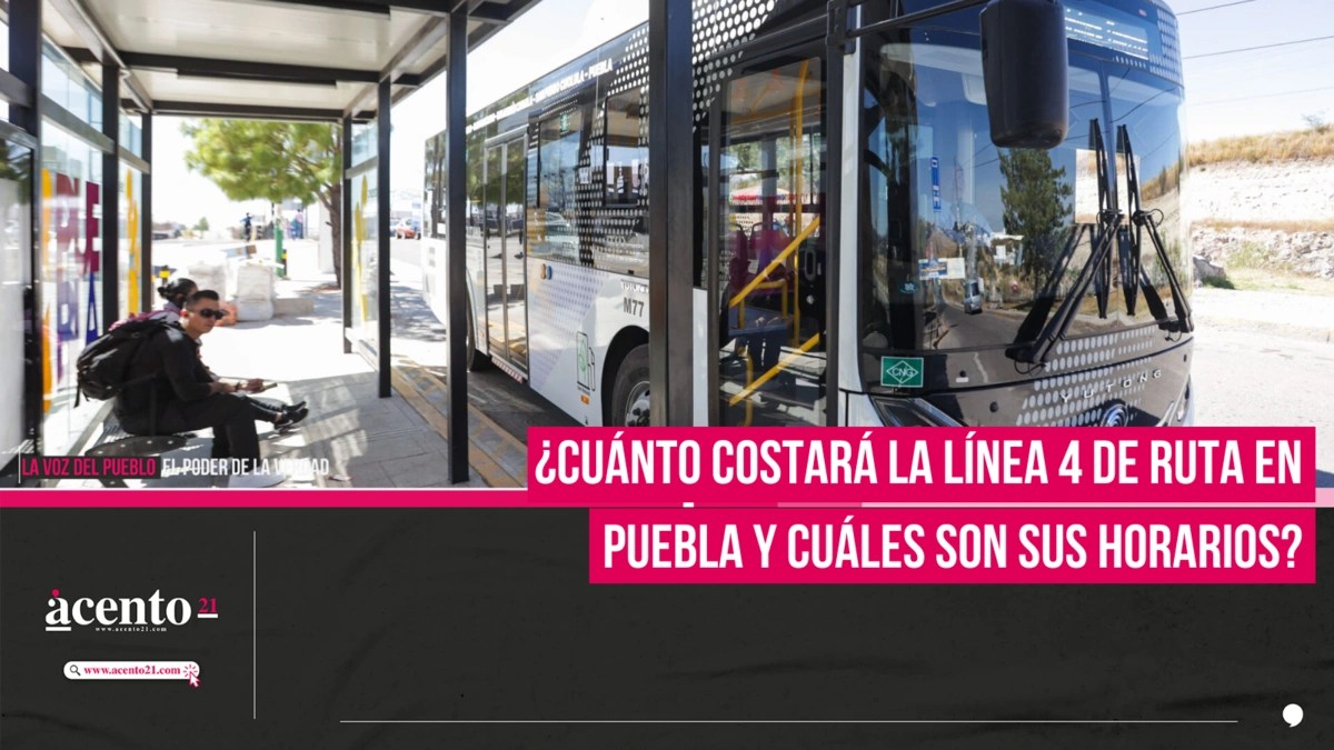 ¿Cuánto costará la Línea 4 de RUTA en Puebla y cuáles son sus horarios?