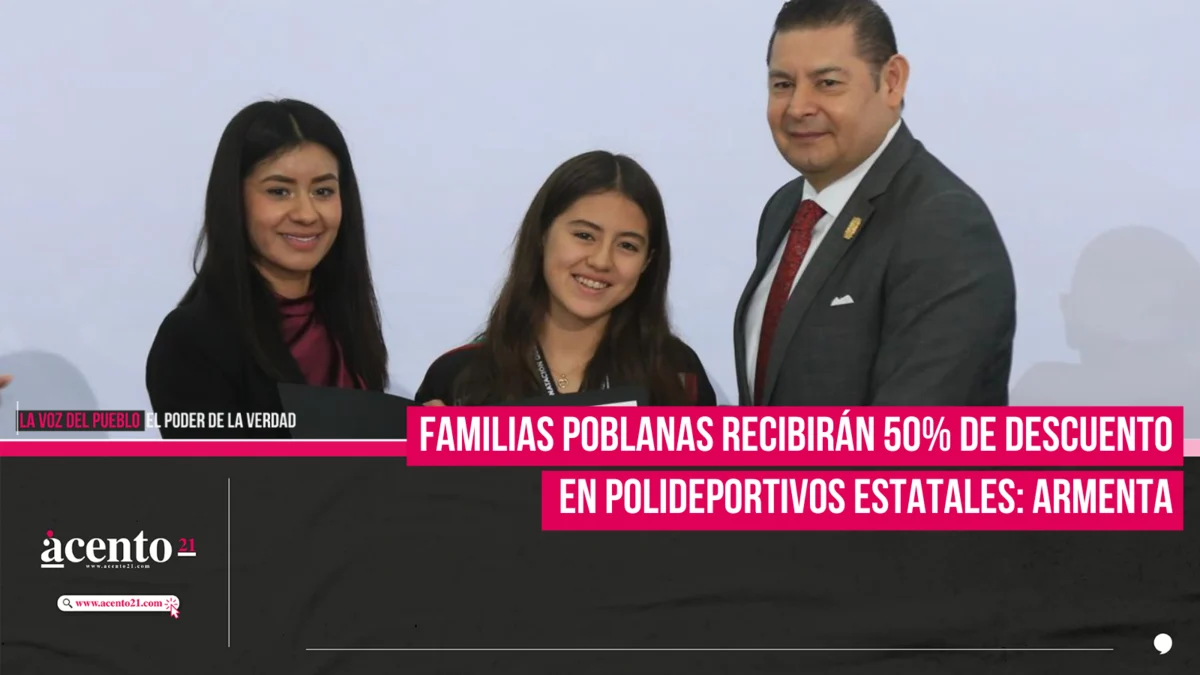 Familias poblanas recibirán 50 por ciento de descuento en polideportivos estatales