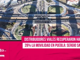 Distribuidores viales de Puebla recuperaron hasta en 28% de movilidad en el estado Sergio Salomón