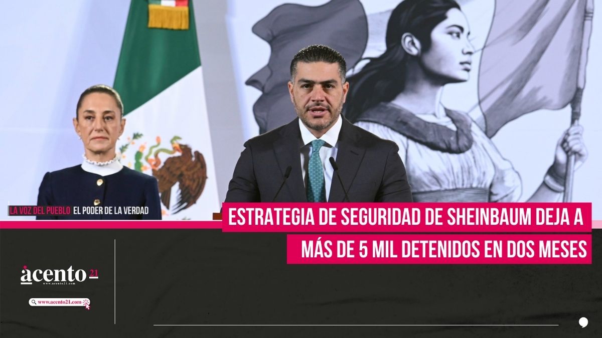 Estrategia de Seguridad de Claudia Sheinbaum deja a más de 5 mil detenidos en dos meses