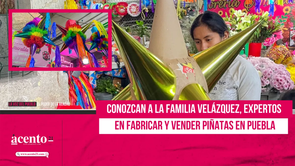 Conozcan a la familia Velázquez, expertos en fabricar y vender piñatas en Puebla