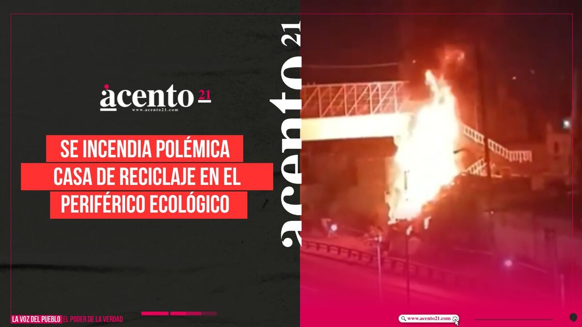 Se incendia casa de reciclaje en el Periférico Ecológico