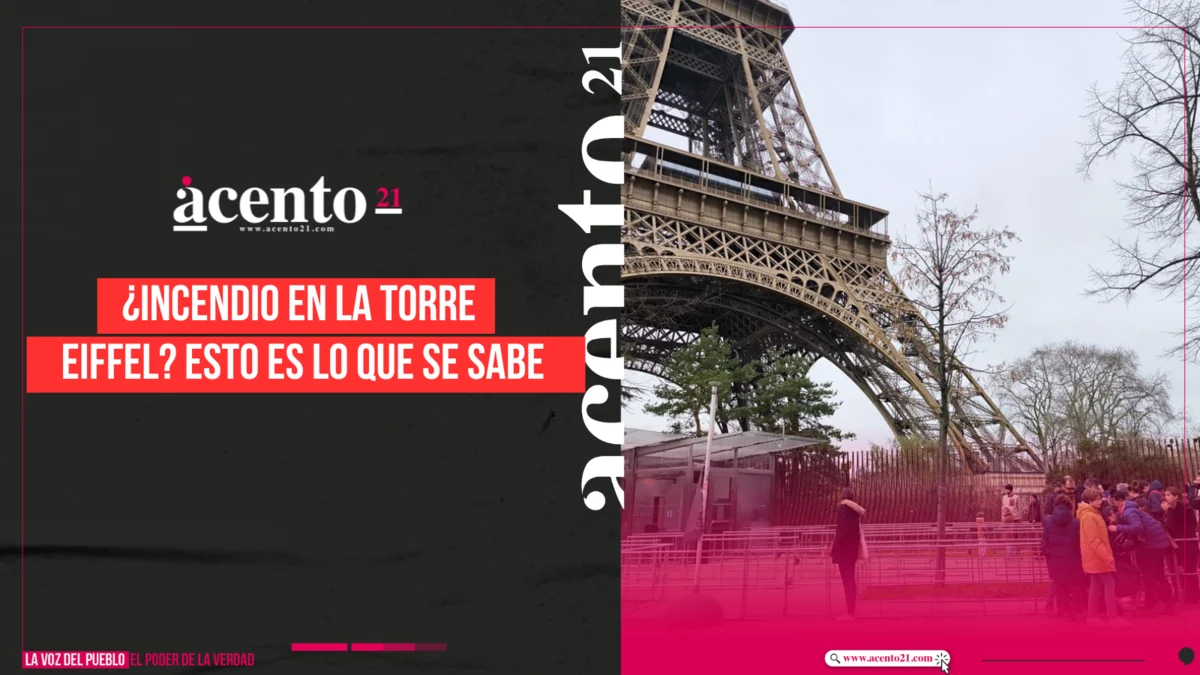 ¿Incendio en la torre Eiffel? Esto es lo que se sabe