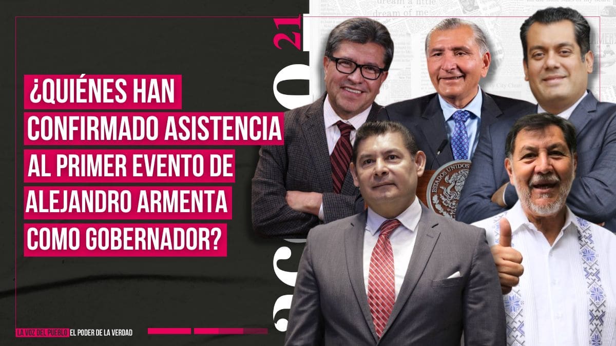 ¿Quiénes han confirmado asistencia al primer evento de Alejandro Armenta como gobernador?