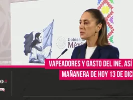 Vapeadores y gasto del INE, así fue la mañanera de hoy 13 de diciembre