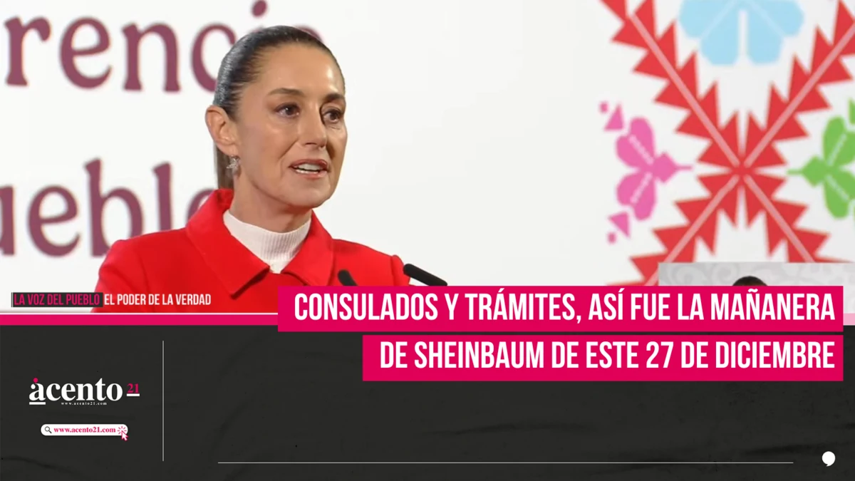 así fue la mañanera de Sheinbaum de este 27 de diciembre