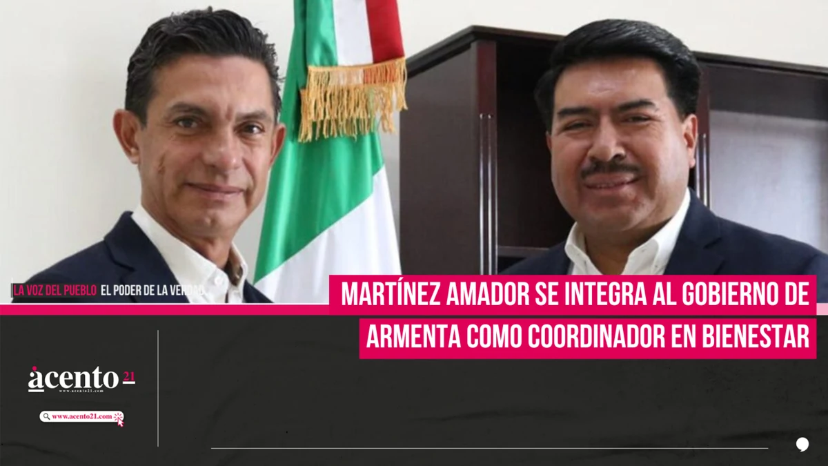 Martínez Amador se integra al gobierno de Armenta