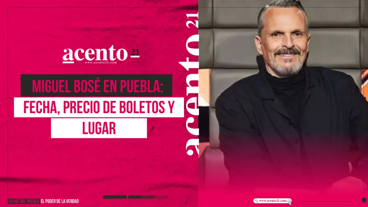 Miguel Bosé en Puebla: Fecha, precio de boletos y lugar