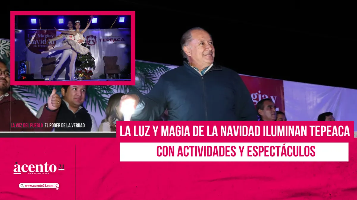 La luz y magia de la Navidad iluminan Tepeaca con actividades y espectáculos