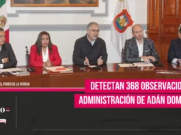 Detectan 368 observaciones en administración de Adán Domínguez