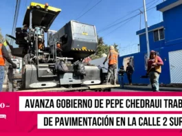 pavimentación en la calle 2 Sur