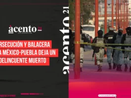 Persecución y balacera en la México-Puebla deja un delincuente muerto