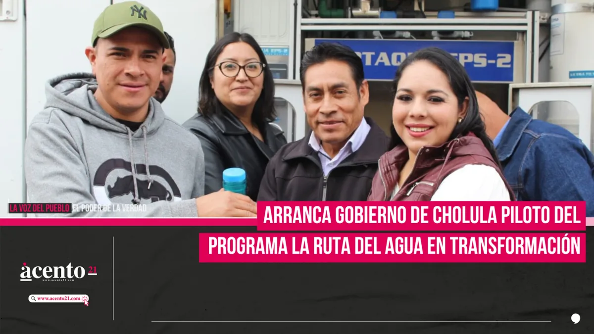 Arranca Gobierno de Cholula piloto del programa La Ruta del Agua en Transformación