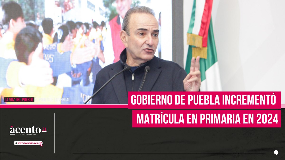 Gobierno de Puebla incrementó matrícula en primaria en 2024