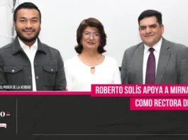 Roberto Solís apoya a Mirna Toxqui como rectora de la UTH