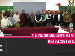 Claudia Sheinbaum realiza su última gira del 2024 en Tlaxcala