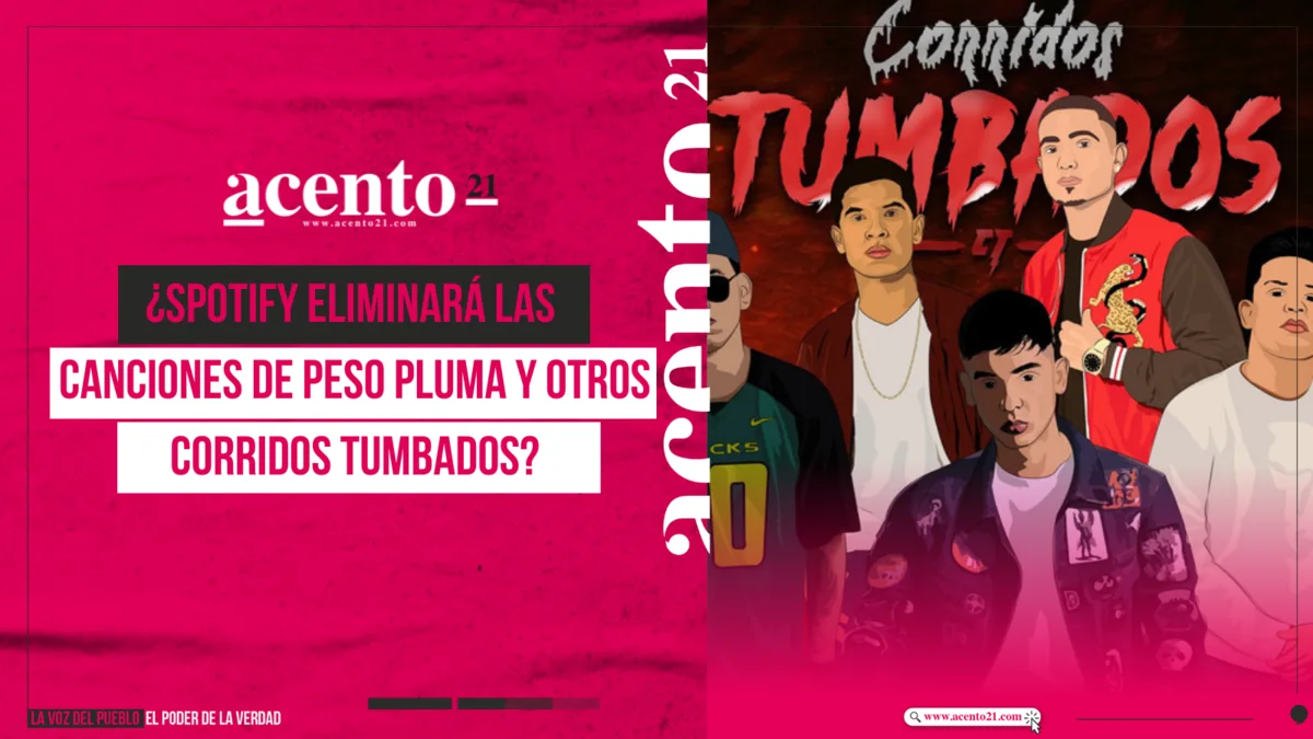 ¿Spotify eliminará las canciones de Peso Pluma y otros corridos tumbados?