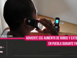 Advierte SCC aumento de robos y extorsiones en Puebla durante fin de año