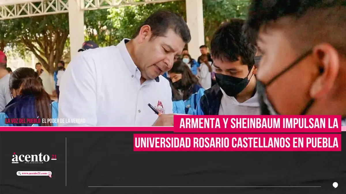 Armenta y Sheinbaum impulsan la Universidad Rosario Castellanos en Puebla