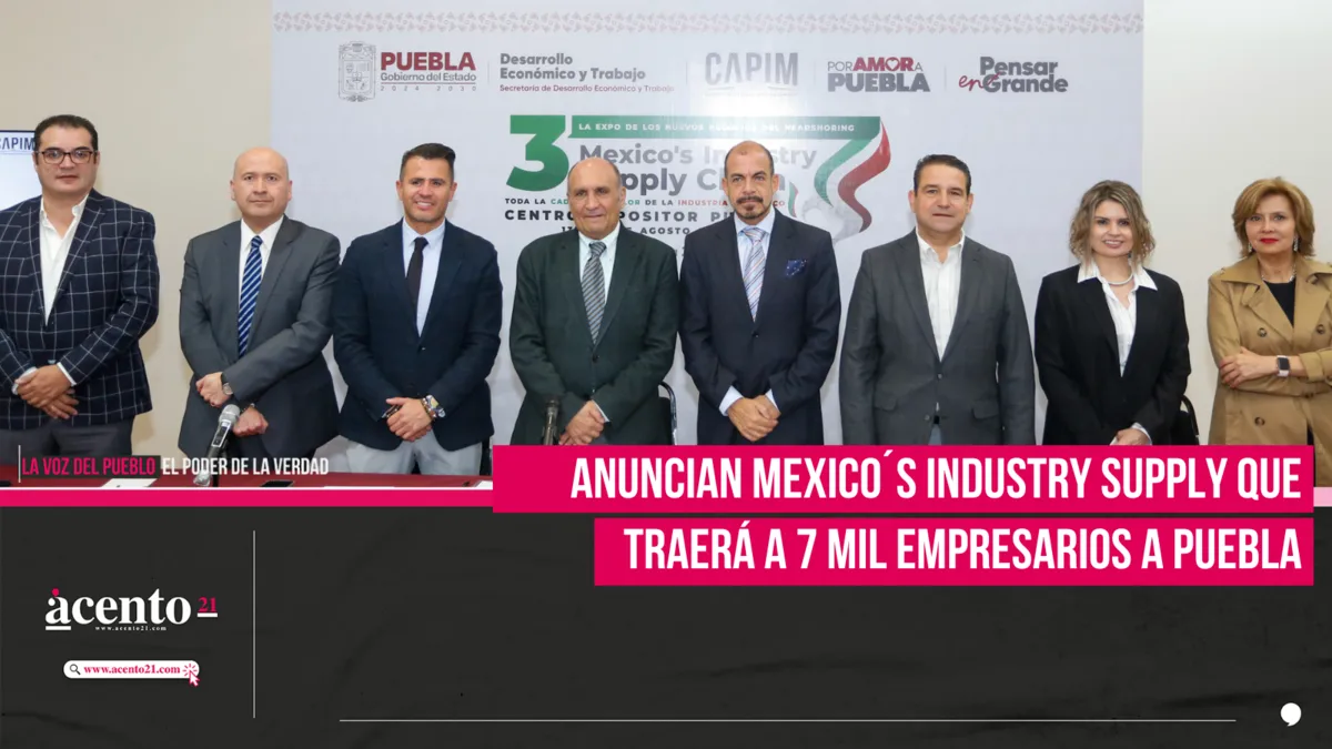 Anuncian Mexico´s Industry Supply que traerá a 7 mil empresarios a Puebla