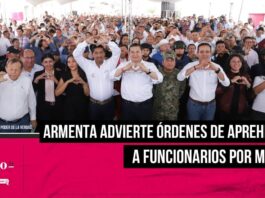 Armenta advierte órdenes de aprehensión en contra de funcionarios que pidan moches