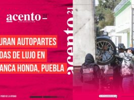 Aseguran lote de autopartes robadas de lujo en Puebla