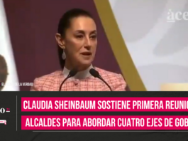 Claudia Sheinbaum sostiene primera