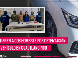 Detienen a dos hombres por detantación