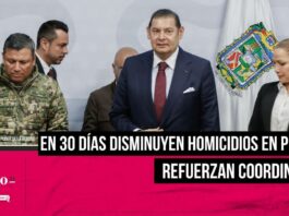 En 30 días disminuyen homicidios en Puebla