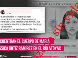 Encuentran el cuerpo de María Jessica