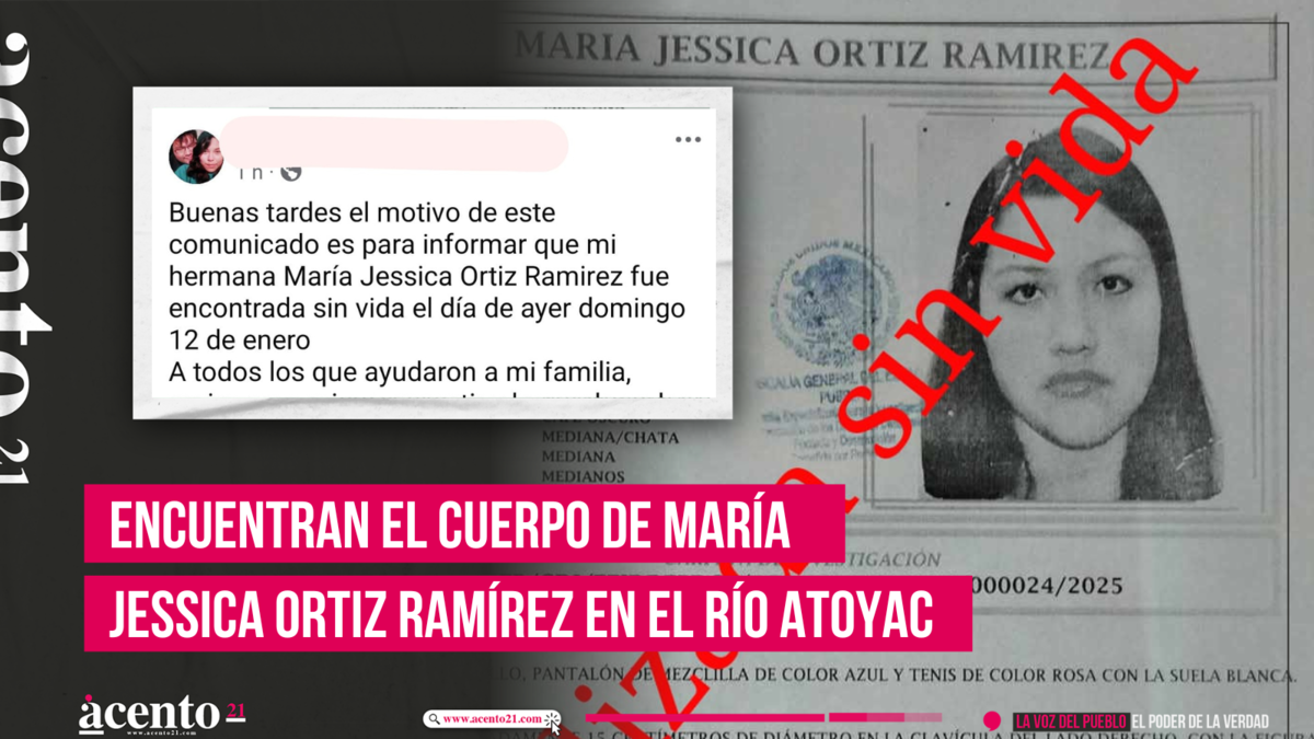 Encuentran el cuerpo de María Jessica