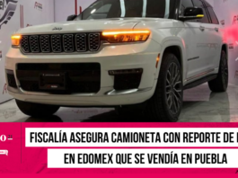 Fiscalía asegura camioneta con reporte