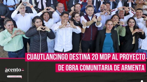 Gobierno de Omar Muñoz aportará 20 mdp al proyecto de obra comunitaria impulsado por Armenta