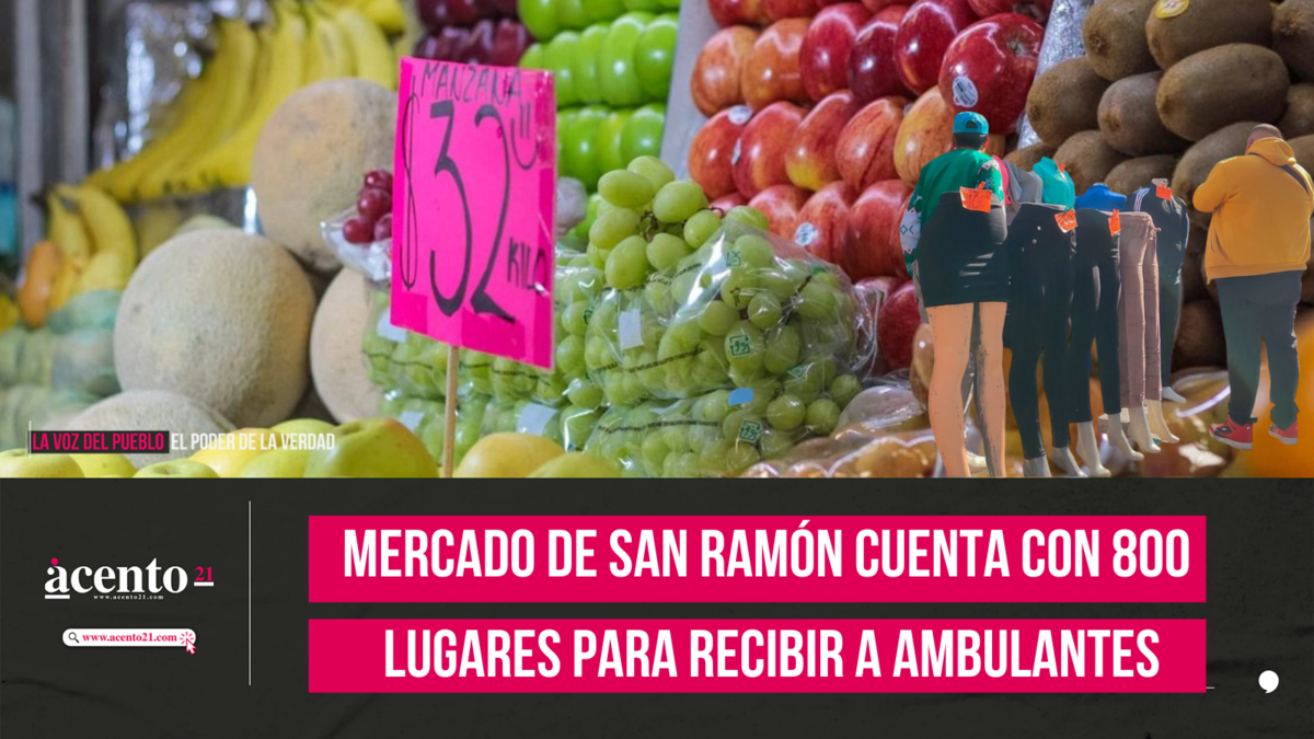 Mercado de San Ramón cuenta con 800 lugares