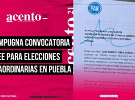 PAN impugna convocatoria para elecciones extraordinarias en Puebla