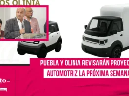 Gobierno de Puebla y Olinia revisarán proyecto de autos eléctricos la próxima semana