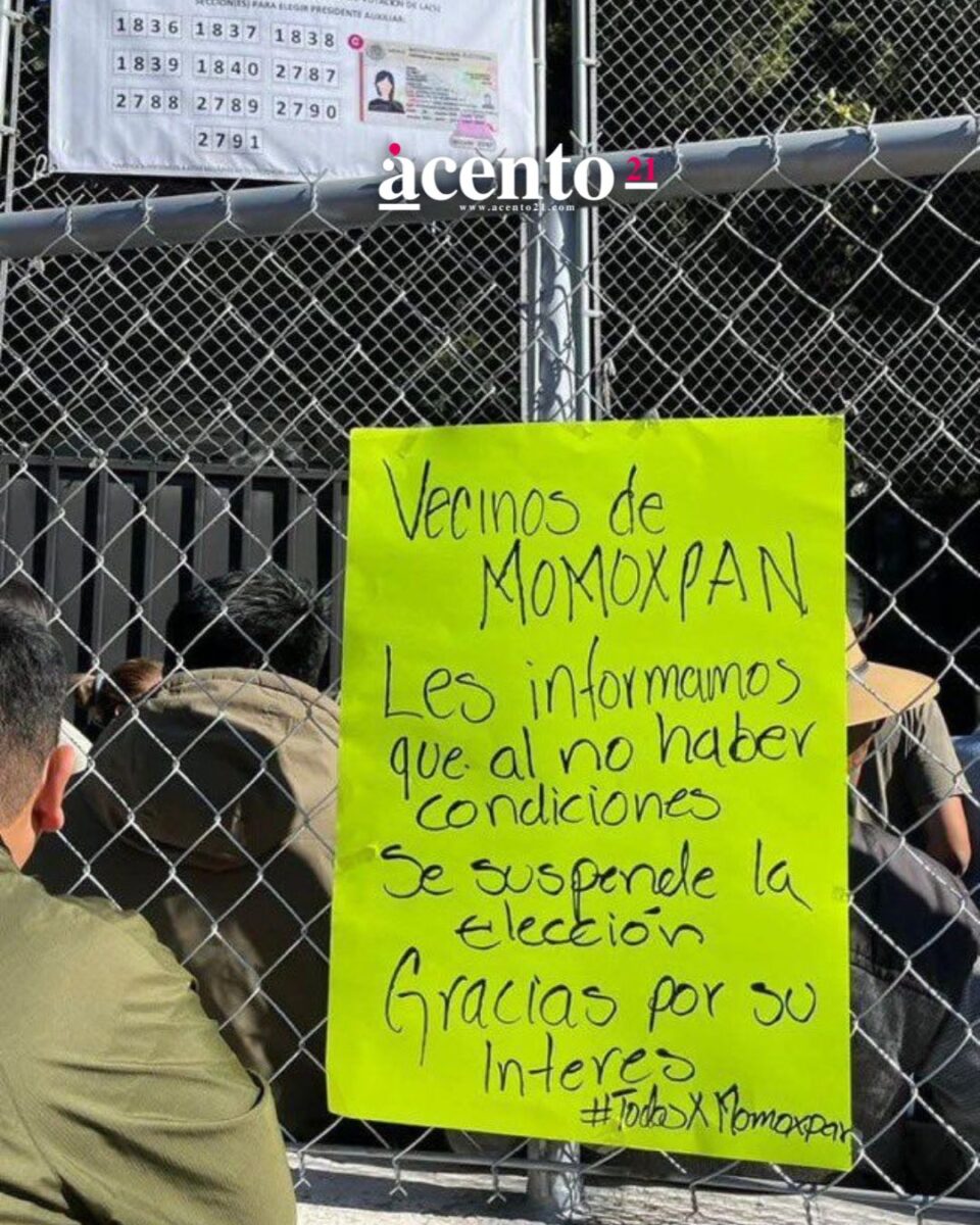 Suspenden plebiscitos en Momoxpan