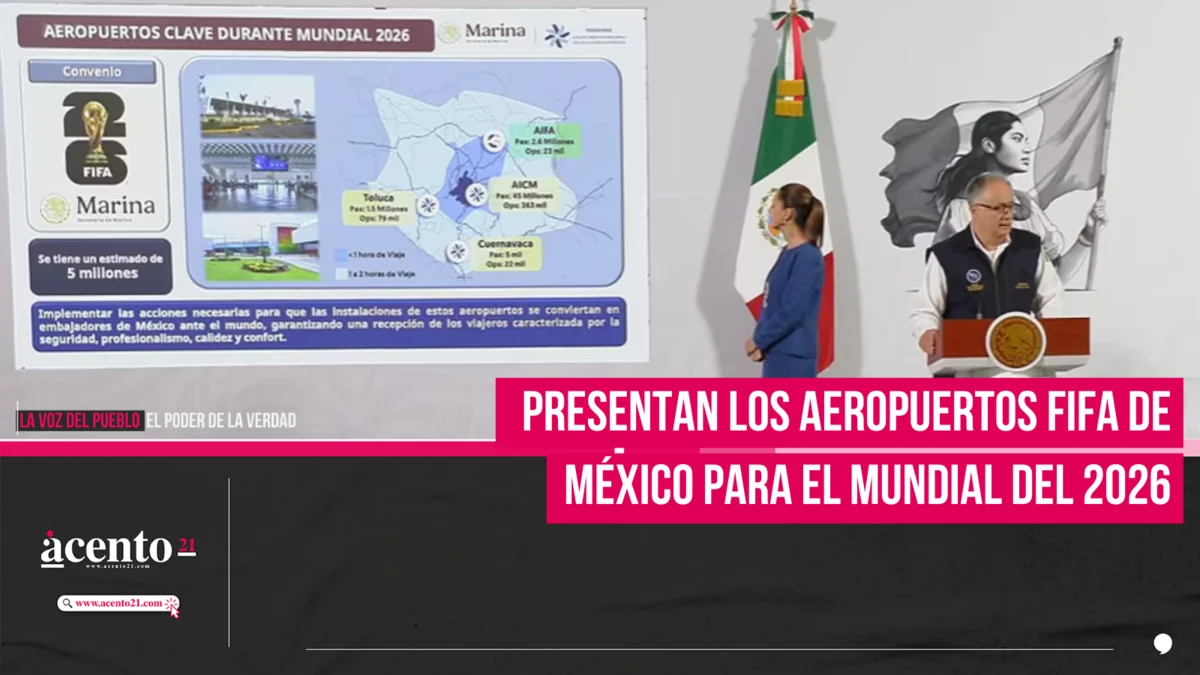 Presentan los Aeropuertos FIFA de México para el mundial del 2026