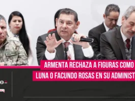 Armenta rechaza a figuras como García Luna o Facundo Rosas en su administración