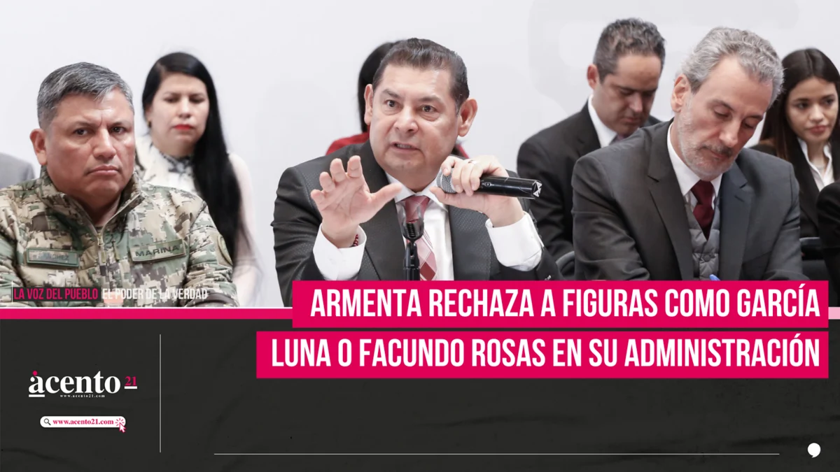 Armenta rechaza a figuras como García Luna o Facundo Rosas en su administración