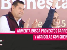 Armenta busca proyectos carreteros y agrícolas con Sheinbaum